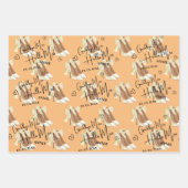 Elegant Goodbye Miss Hello Mrs. Brautparty Geschenkpapier Set (Vorderseite)