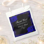 Elegant Goth Blue Rose Geschenktütchen (Ausgeschnitten)