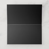 Elegant Goth Blue Rose Table Platzkarte (Innenseite Aufgefaltet)
