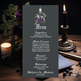 Elegant Goth Deep Amethyst Lila Rose Candle