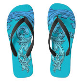 Elegant Goth Design Flip Flops Badesandalen (Fußbett)