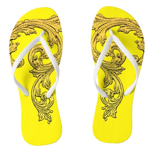 Elegant Goth Design Flip Flops Badesandalen (Fußbett)