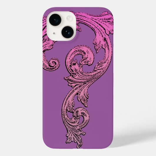 Elegant Goth Design im Lila iPhone 6 Fall Case-Mate iPhone Hülle (Rückseite)
