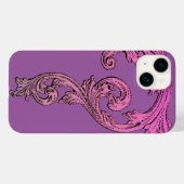 Elegant Goth Design im Lila iPhone 6 Fall Case-Mate iPhone Hülle (Rückseite (Horizontal))