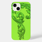 Elegant Goth Design in Green iPhone 6 Fall Case-Mate iPhone Hülle (Rückseite)