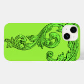 Elegant Goth Design in Green iPhone 6 Fall Case-Mate iPhone Hülle (Rückseite (Horizontal))