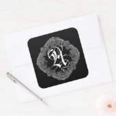 Elegant Goth Initial A Sticker (Umschlag)