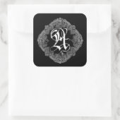 Elegant Goth Initial A Sticker (Tasche)