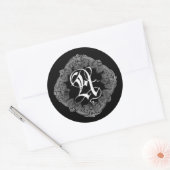 Elegant Goth Initial A Sticker (Umschlag)