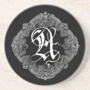 Elegant Goth Initial A Untersetzer