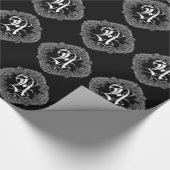 Elegant Goth Initial A Wrapping Paper Geschenkpapier (Ecke)