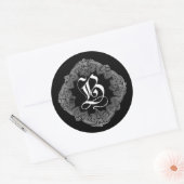 Elegant Goth Initial B Aufkleber (Umschlag)
