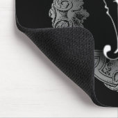 Elegant Goth Initial F Mousepad (Ecke)
