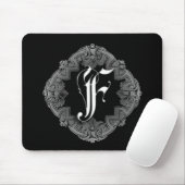 Elegant Goth Initial F Mousepad (Mit Mouse)