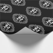Elegant Goth Initial H Geschenkpapier (Ecke)