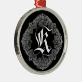 Elegant Goth Initial K Ornament Aus Metall (Rechts)