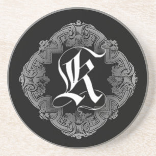 Elegant Goth Initial K Untersetzer