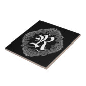 Elegant Goth Initial R Fliese (Seite)