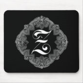 Elegant Goth Initial Z Mousepad (Vorne)