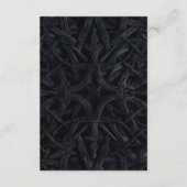 Elegant Goth Rote Rosen Hochzeitdetails Begleitkarte (Rückseite)