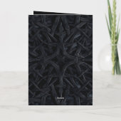Elegant Goth Rote Rosen Wedding Program Card Programm (Rückseite)