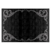 Elegant Goth Swirl Design Cutting Board Schneidebrett (Vorderseite)