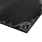 Elegant Goth Swirl Design Cutting Board Schneidebrett (Ecke)