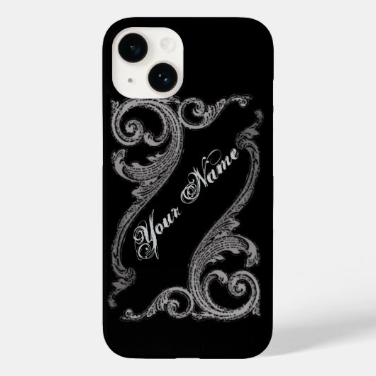 Elegant Goth Swirl Design iPhone 6 Fall Case-Mate iPhone Hülle (Rückseite)