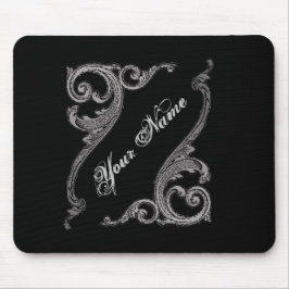 Elegant Goth Swirl Design Personalisiert Mouse Pad Mousepad