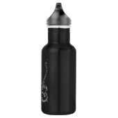 Elegant Goth Swirl Design Trinkflasche (Rechts)