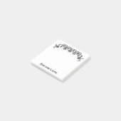 Elegant Goth Vintages Banddesign Post-it Klebezettel (angewinkelt)