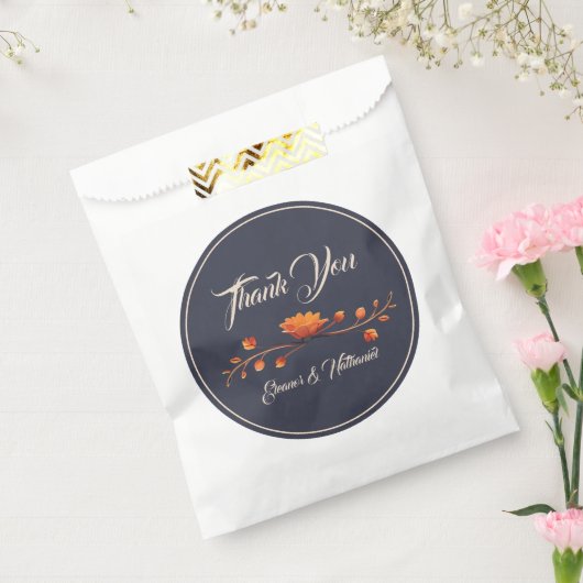 Elegant Gothic 3D Floral Vielen Dank für Ihre Hoch Geschenktütchen (Versiegelt)