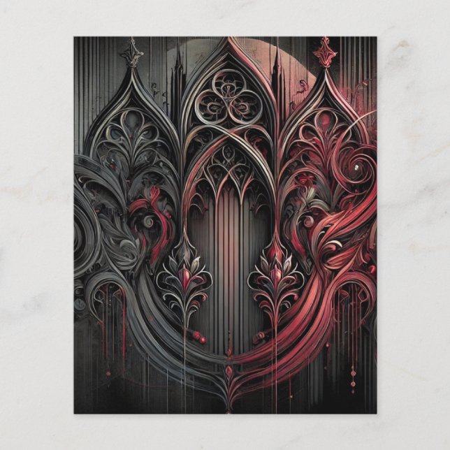 Elegant Gothic Art Paper Sheet (Vorderseite)