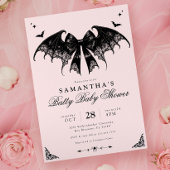 Elegant Gothic Baby Shower Einladung