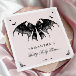Elegant Gothic Baby Shower Serviette