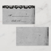 Elegant Gothic Bat Lace Posh Wedding Platzkarten (Vorne/Hinten)