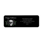 Elegant Gothic Black Floral Skull Halloween (Vorne)