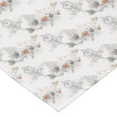 Elegant Gothic Damask Halloween Kurzer Tischläufer (Ecke)