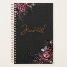Elegant Gothic Floral Bullet Journal - Customizabl