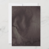 Elegant Gothic Floral Skull Mirror Handfasting Einladung (Rückseite)