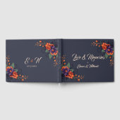 Elegant Gothic Floral Wedding Guest Book Gästebuch (Voll)