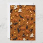 Elegant Gothic Halloween Party Invitation Einladung (Rückseite)