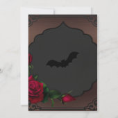 Elegant Gothic Hochzeit speichern Sie das Datum Ei Einladung (Rückseite)