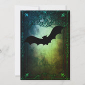 Elegant Gothic Hochzeit speichern Sie das Datum Ei Einladung (Rückseite)