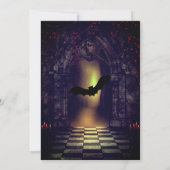 Elegant Gothic Hochzeit speichern Sie das Datum Ei Einladung (Rückseite)