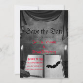 Elegant Gothic Hochzeit speichern Sie das Datum Ei Einladung (Vorderseite)