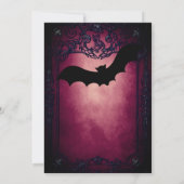 Elegant Gothic Hochzeit speichern Sie das Datum Ei Einladung (Rückseite)