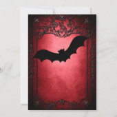 Elegant Gothic Hochzeit speichern Sie das Datum Ei Einladung (Rückseite)