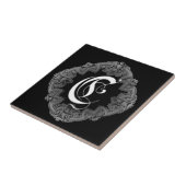 Elegant Gothic Initiale C Fliese (Seite)