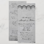 Elegant Gothic Lace Posh Hochzeitsprogramm Programm (Vorne/Hinten)
